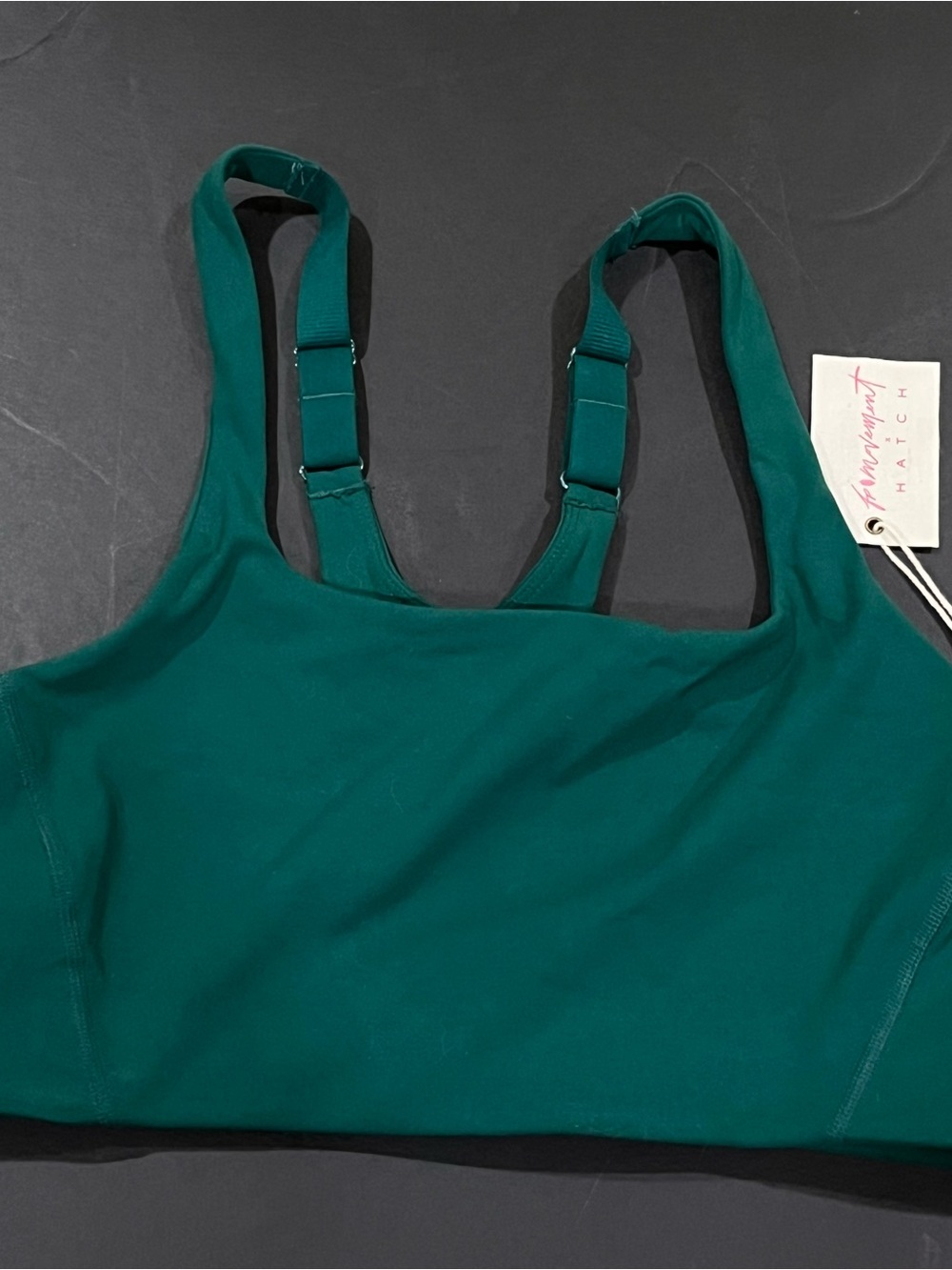 Free People Dark Green Adjustable-Strap Bralette No padding Athletic Sports Yoga